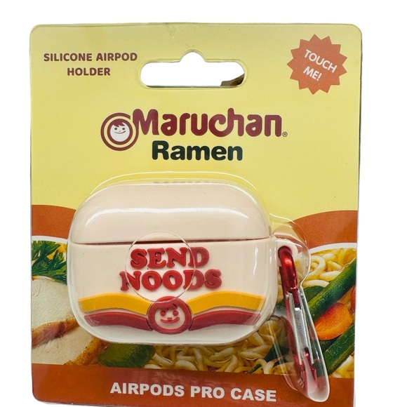 Maruchan Other - Maruchan Ramen “Send Noods” Silicone Airpods Pro Case Send Noods Case Cover